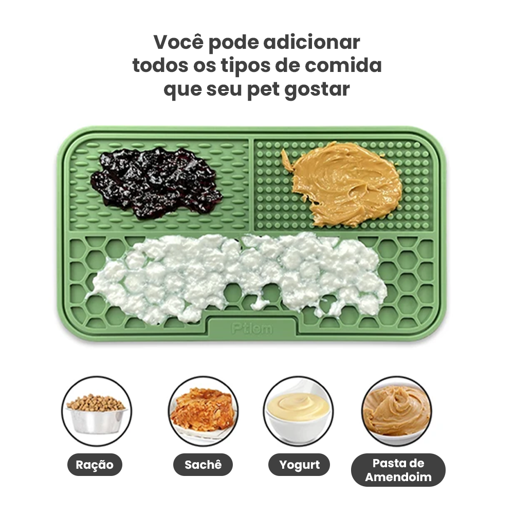 Tapete Alimentador Lento para Cães e Gatos | Silicone